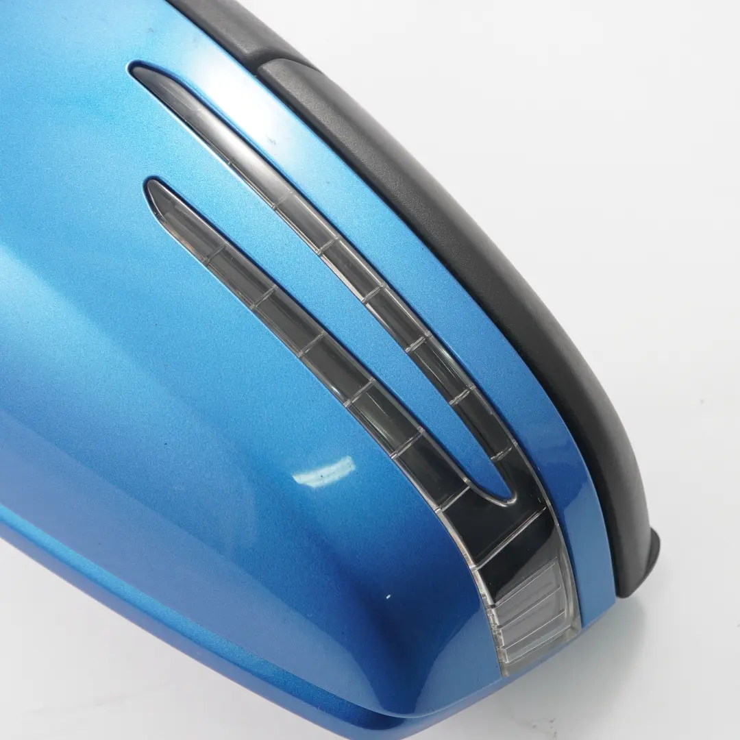 Mercedes W176 Wing Mirror Door Right O/S Outside South Sea Blue Metallic - 162 - SKU rhd-A1768100276-SSB1 - Part number A1768100276