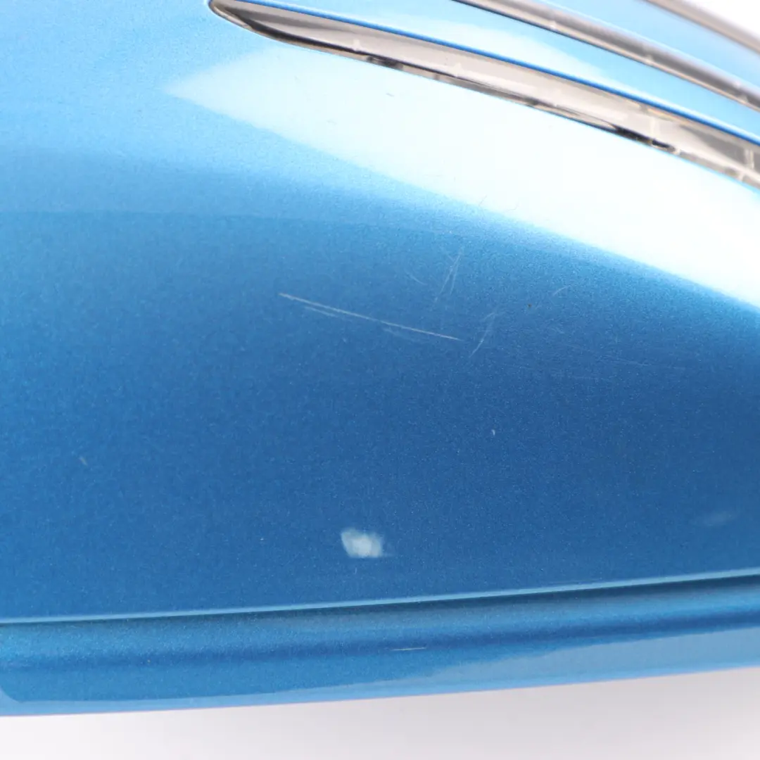 Mercedes W176 Wing Mirror Door Right O/S Outside South Sea Blue Metallic - 162 - SKU rhd-A1768100276-SSB - Part number A1768100276
