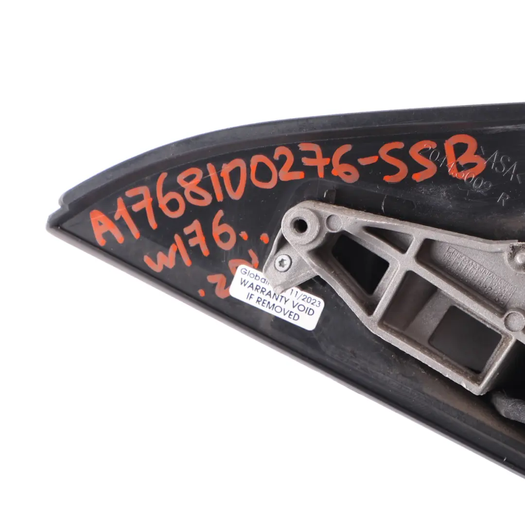 Wing Mirror Door Right O/S Outside South Sea Blue Metallic - 162 to Mercedes W176 with Part number A1768100276 Mercedes W176 Wing Mirror Door Right O/S Outside South Sea Blue Metallic - 162 - SKU rhd-A1768100276-SSB - Part number A1768100276