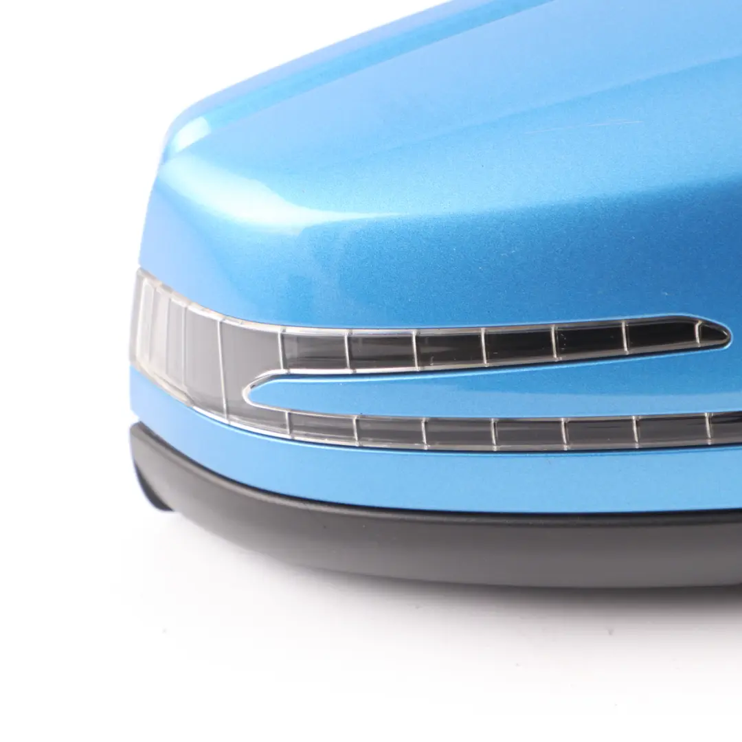 Mercedes W176 Wing Mirror Door Right O/S Outside South Sea Blue Metallic - 162 - SKU rhd-A1768100276-SSB - Part number A1768100276