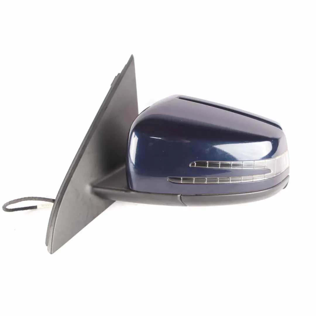 Wing Mirror Door Left N/S Outside Cavansite Blue Metallic 890 to Mercedes W176 with Part number A1768100300 Mercedes W176 Wing Mirror Door Left N/S Outside Cavansite Blue Metallic 890 - SKU rhd-A1768100300-CVB - Part number A1768100300