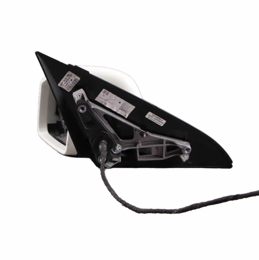 Mercedes W176 Wing Mirror Outside Power Fold Door Left N/S Calcite White - 650 - SKU rhd-A1768100300-CW1 - Part number A1768100300