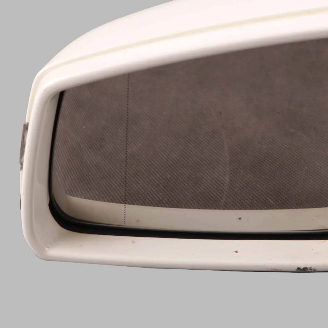 Wing Mirror Outside Power Fold Door Left N/S Calcite White - 650 to Mercedes W176 with Part number A1768100300 Mercedes W176 Wing Mirror Outside Power Fold Door Left N/S Calcite White - 650 - SKU rhd-A1768100300-CW - Part number A1768100300