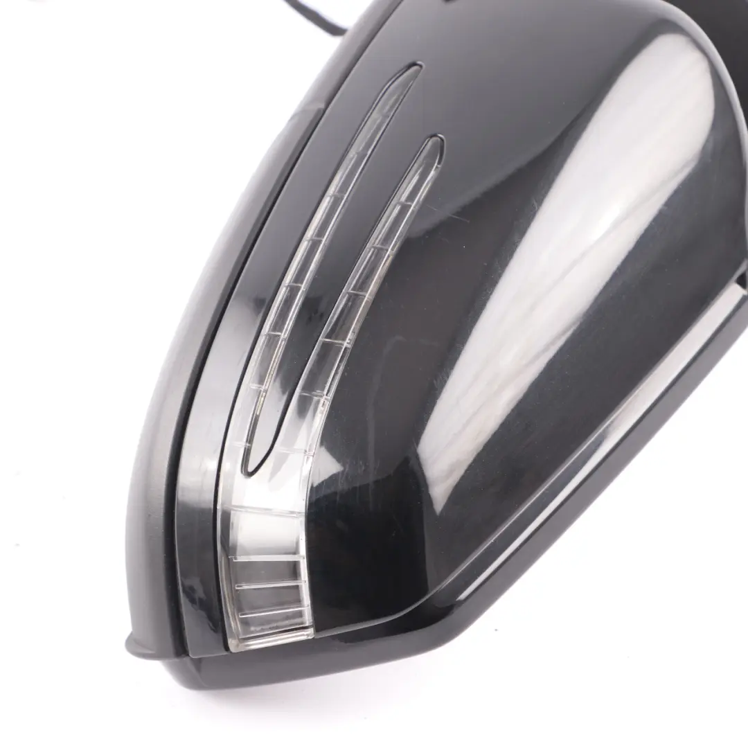 Mercedes W176 Wing Mirror Door Left N/S Power Fold Kosmos Black Metallic - 191 - SKU rhd-A1768100376-KB - Part number A1768100376