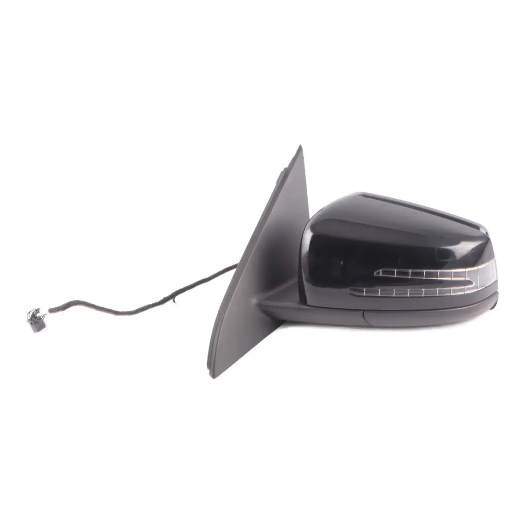 Wing Mirror Door Left N/S Power Fold Kosmos Black Metallic - 191 to Mercedes W176 with Part number A1768100376 Mercedes W176 Wing Mirror Door Left N/S Power Fold Kosmos Black Metallic - 191 - SKU rhd-A1768100376-KB - Part number A1768100376