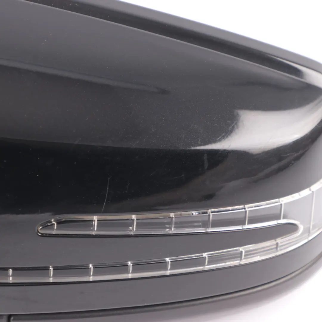 Wing Mirror Door Left N/S Power Fold Kosmos Black Metallic - 191 to Mercedes W176 with Part number A1768100376 Mercedes W176 Wing Mirror Door Left N/S Power Fold Kosmos Black Metallic - 191 - SKU rhd-A1768100376-KB - Part number A1768100376