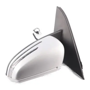 Mercedes W176 Wing Mirror Door Left N/S Power Fold Polar Silver Metallic - 761 - SKU rhd-A1768100376-PLS - Part number A1768100376