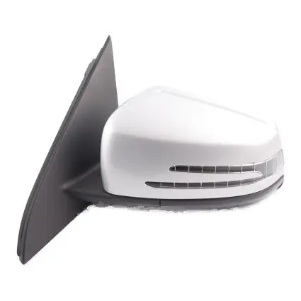 Wing Mirror Door Left N/S Power Fold Polar Silver Metallic - 761 to Mercedes W176 with Part number A1768100376 Mercedes W176 Wing Mirror Door Left N/S Power Fold Polar Silver Metallic - 761 - SKU rhd-A1768100376-PLS - Part number A1768100376