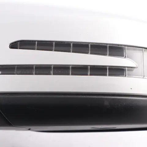 Wing Mirror Door Left N/S Power Fold Polar Silver Metallic - 761 to Mercedes W176 with Part number A1768100376 Mercedes W176 Wing Mirror Door Left N/S Power Fold Polar Silver Metallic - 761 - SKU rhd-A1768100376-PLS - Part number A1768100376