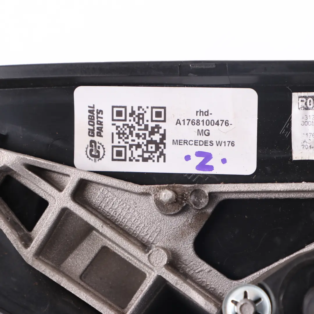 Wing Mirror Door Right O/S Power Fold Mountain Grey - 787 to Mercedes W176 with Part number A1768100476 Mercedes W176 Wing Mirror Door Right O/S Power Fold Mountain Grey - 787 - SKU rhd-A1768100476-MG - Part number A1768100476