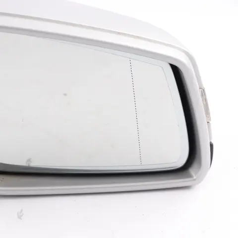 Mercedes W176 Wing Mirror Door Right O/S Power Fold Polar Silver Metallic - 761 - SKU rhd-A1768100476-PLS - Part number A1768100476