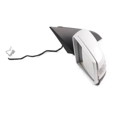 Mercedes W176 Wing Mirror Door Right O/S Power Fold Polar Silver Metallic - 761 - SKU rhd-A1768100476-PLS - Part number A1768100476