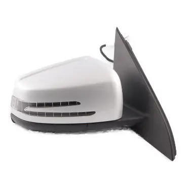 Wing Mirror Door Right O/S Power Fold Polar Silver Metallic - 761 to Mercedes W176 with Part number A1768100476 Mercedes W176 Wing Mirror Door Right O/S Power Fold Polar Silver Metallic - 761 - SKU rhd-A1768100476-PLS - Part number A1768100476