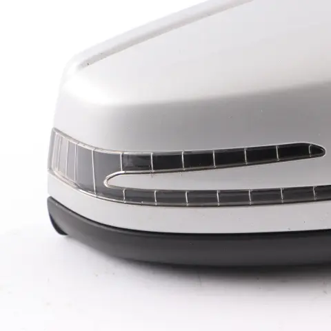 Wing Mirror Door Right O/S Power Fold Polar Silver Metallic - 761 to Mercedes W176 with Part number A1768100476 Mercedes W176 Wing Mirror Door Right O/S Power Fold Polar Silver Metallic - 761 - SKU rhd-A1768100476-PLS - Part number A1768100476