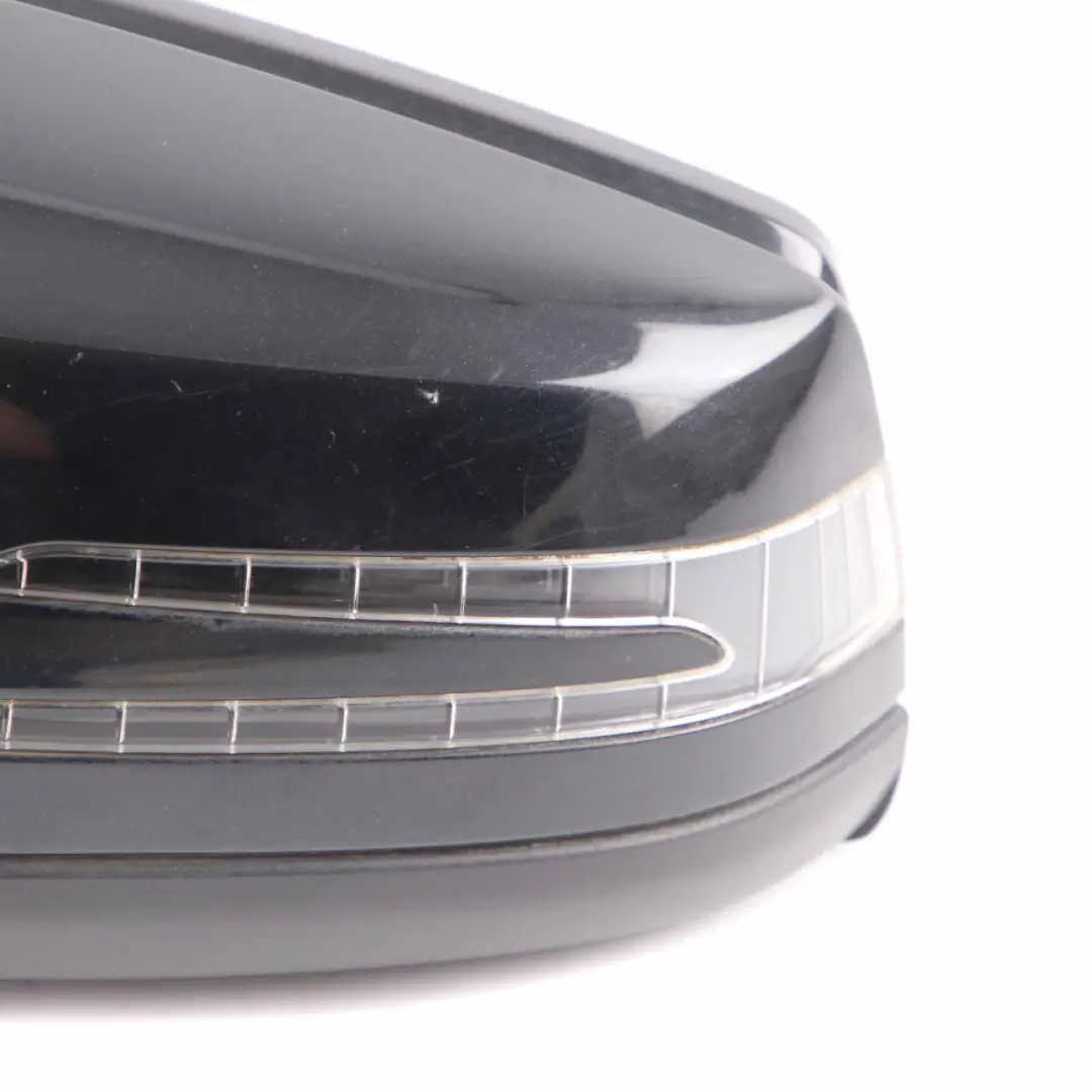 Wing Mirror Door Left N/S Power Fold Cosmos Black Metallic - 191 to Mercedes W176 with Part number A1768100500 Mercedes W176 Wing Mirror Door Left N/S Power Fold Cosmos Black Metallic - 191 - SKU rhd-A1768100500-KB - Part number A1768100500