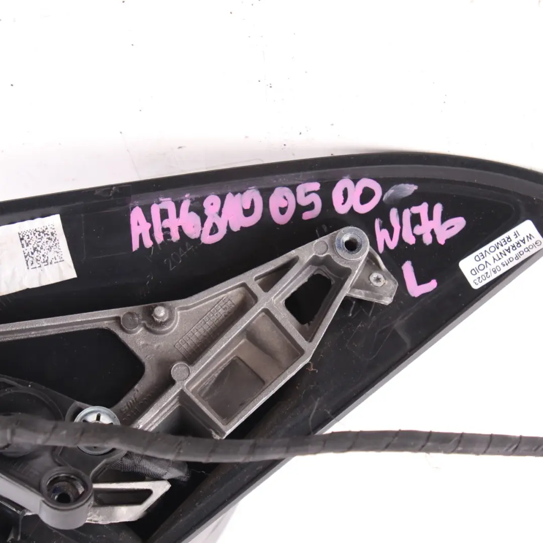 Wing Mirror Door Left N/S Power Fold Outside to Mercedes W176 with Part number A1768100500 Mercedes W176 Wing Mirror Door Left N/S Power Fold Outside - SKU rhd-A1768100500 - Part number A1768100500