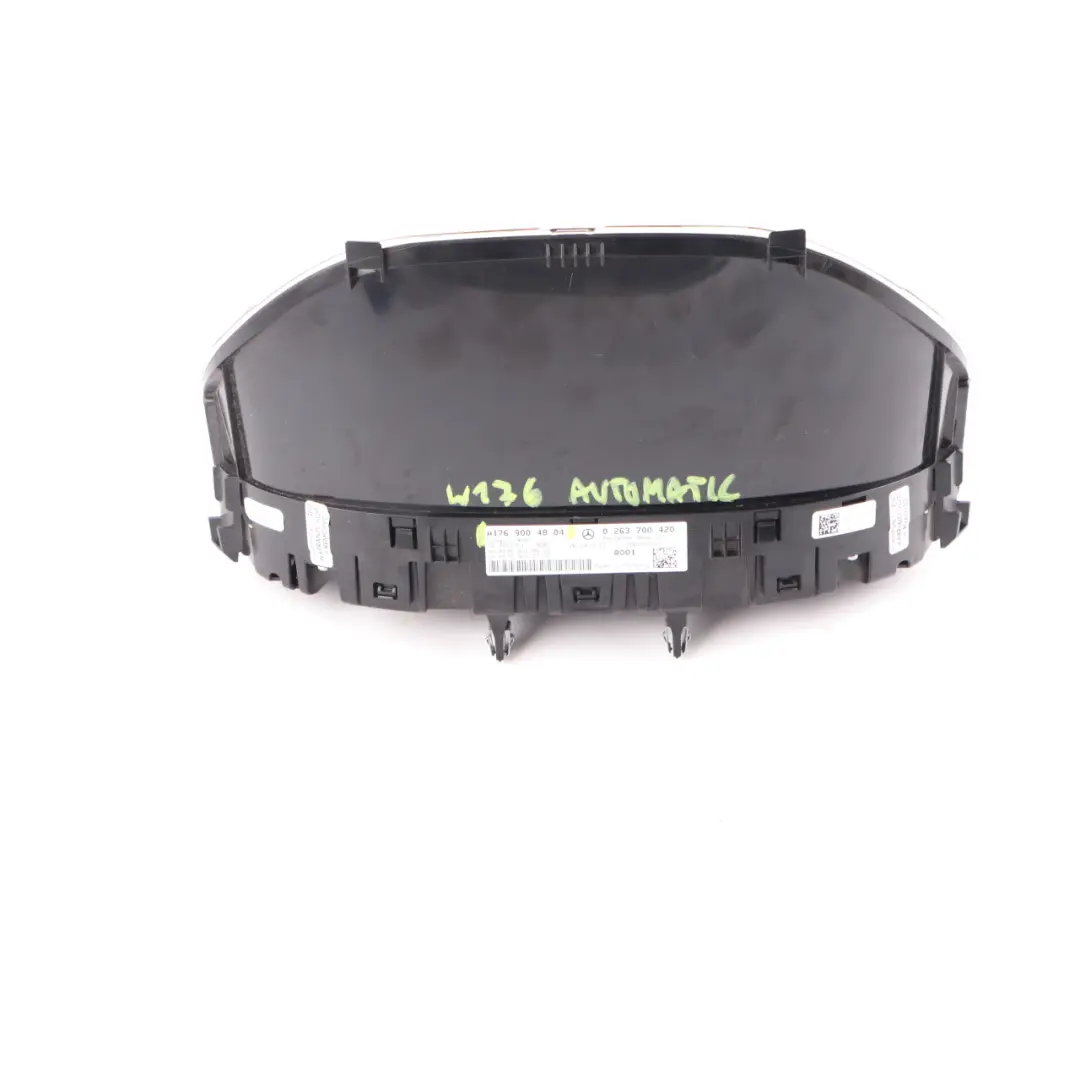 Instrument Cluster Speedo Clocks Automatic to Mercedes W176 Diesel with Part number A1769004804 Mercedes W176 Diesel Instrument Cluster Speedo Clocks Automatic - SKU rhd-A1769004804 - Part number A1769004804