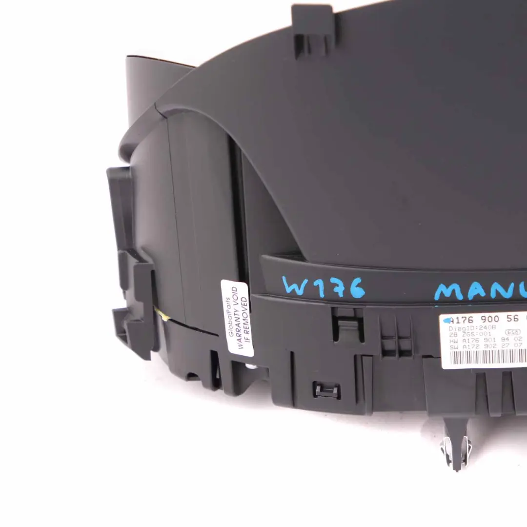  Instrument Cluster Mercedes W176 Diesel Speedo Clocks Trim Manual - SKU rhd-A1769005604 - Part number A1769005604