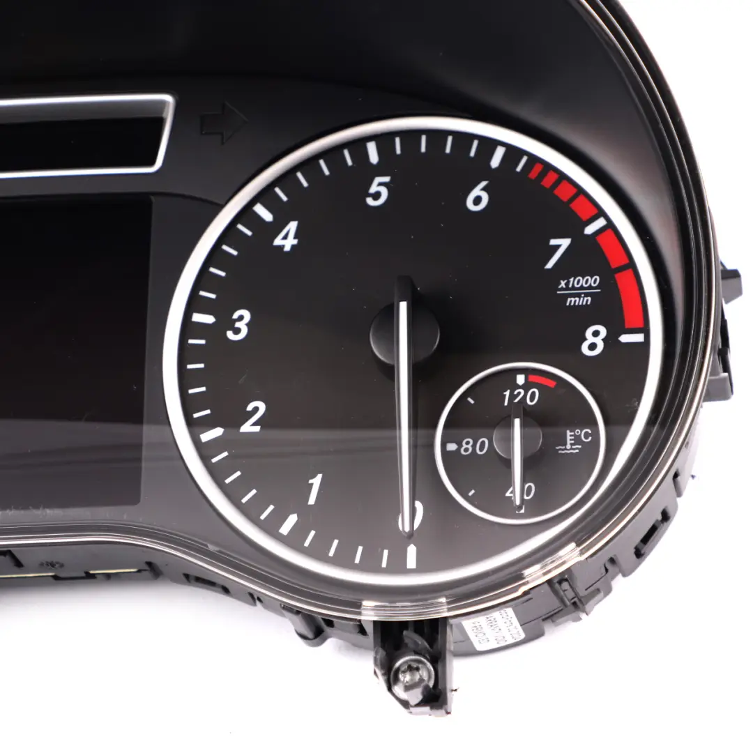 Instrument Cluster Speedo Clocks Meter Manual to Mercedes W176 Petrol with Part number A1769007400 Mercedes W176 Petrol Instrument Cluster Speedo Clocks Meter Manual - SKU rhd-A1769007400 - Part number A1769007400