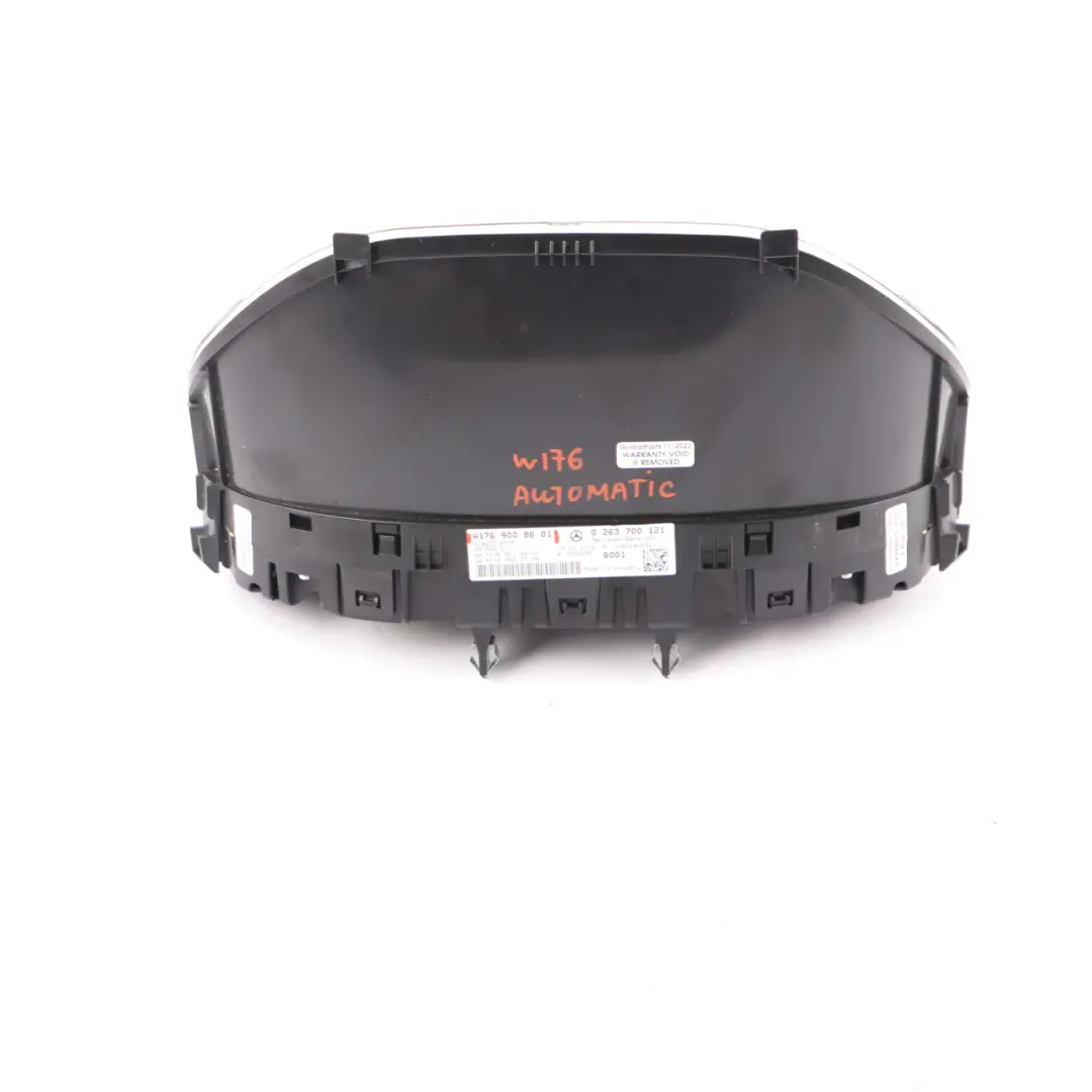 Instrument Cluster Speedo Clocks Automatic to Mercedes W176 Diesel with Part number A1769008601 Mercedes W176 Diesel Instrument Cluster Speedo Clocks Automatic - SKU rhd-A1769008601 - Part number A1769008601