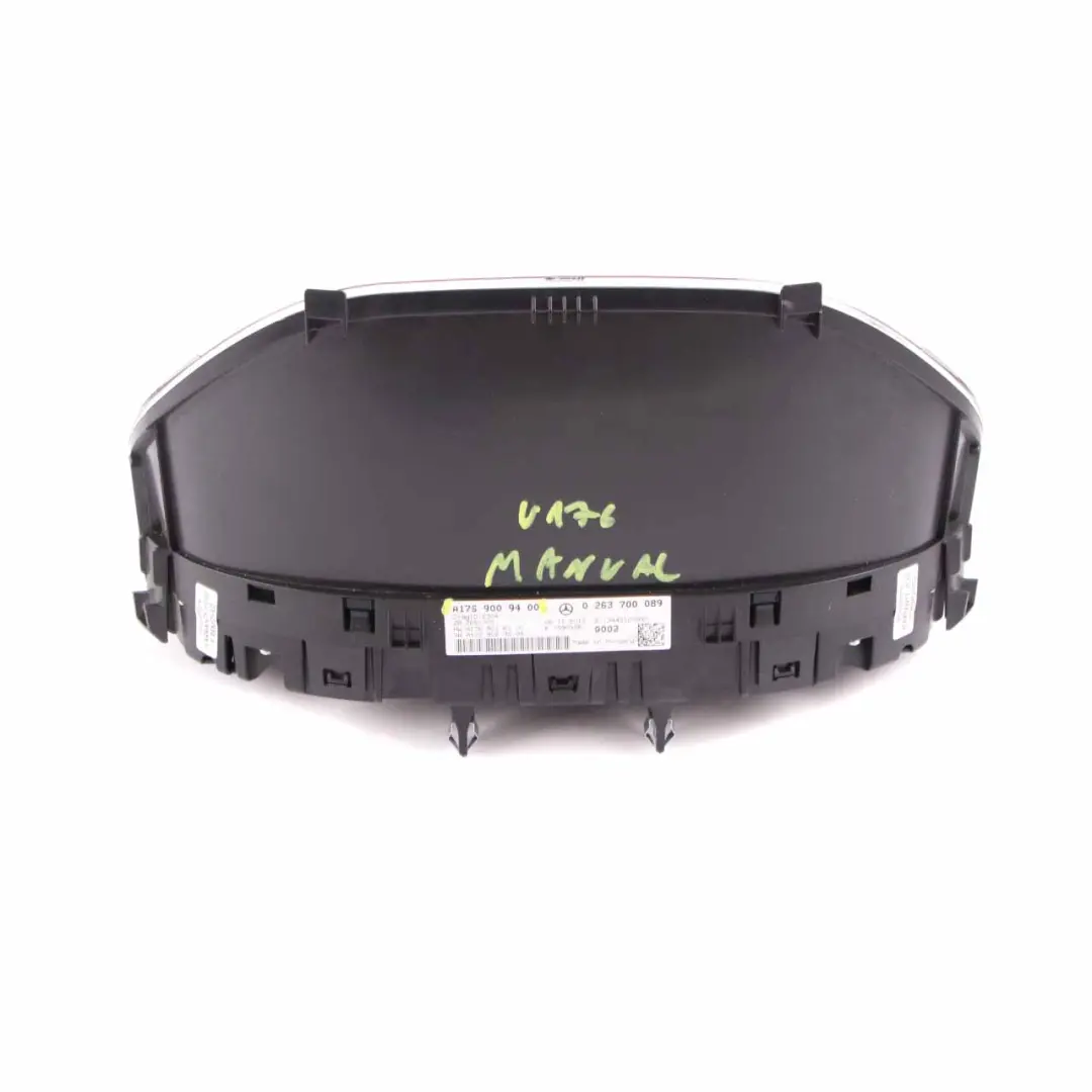 Instrument Cluster Mercedes W176 Diesel Speedo Clocks Trim Manual to with Part number A1769009400 Instrument Cluster Mercedes W176 Diesel Speedo Clocks Trim Manual - SKU rhd-A1769009400 - Part number A1769009400