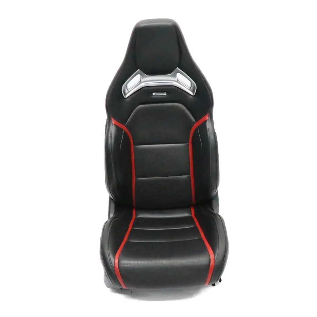 Front Seat Mercedes C117 W176 Right O/S AMG Leather Black Red Heated Memory to with Part number A1769103802 Front Seat Mercedes C117 W176 Right O/S AMG Leather Black Red Heated Memory - SKU rhd-A1769103802-2 - Part number A1769103802