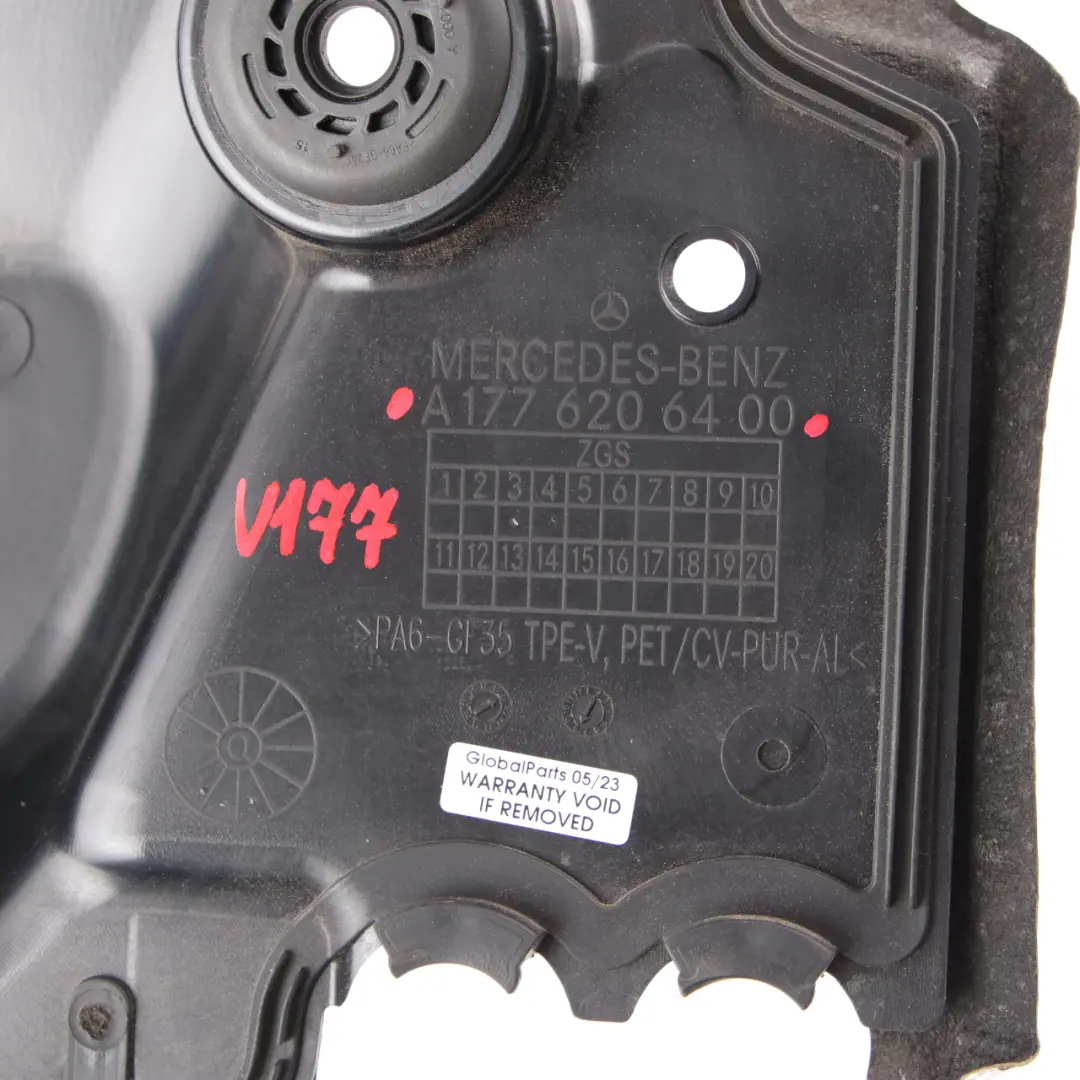 Bay Compartment Partition Heat Shield Upper Left N/S to Mercedes W177 Engine with Part number A1776206400 Mercedes W177 Engine Bay Compartment Partition Heat Shield Upper Left N/S - SKU rhd-A1776206400 - Part number A1776206400