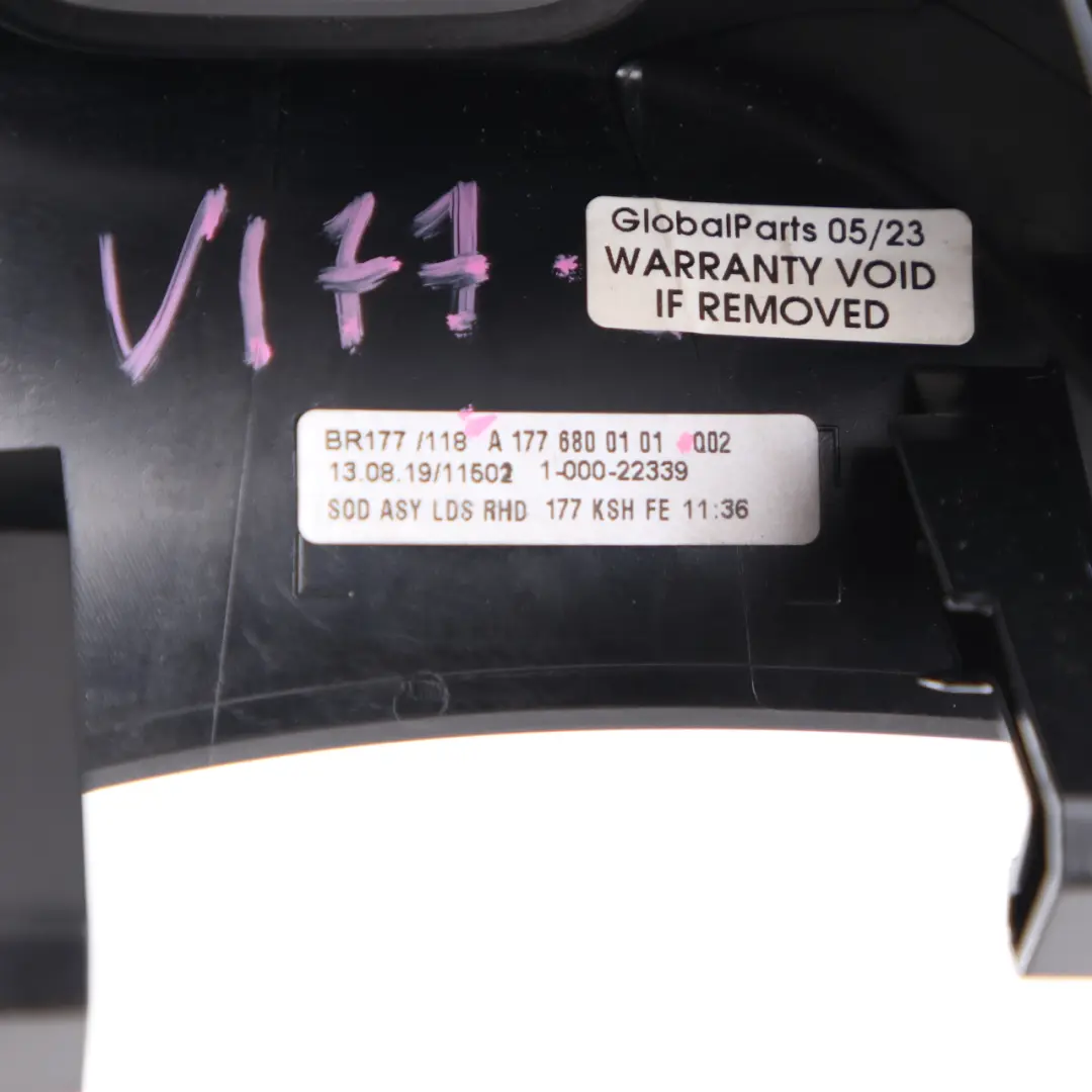 Mercedes W177 Headlight Switch Cover Surround Trim Dash Panel Black - SKU rhd-A1776800101 - Part number A1776800101
