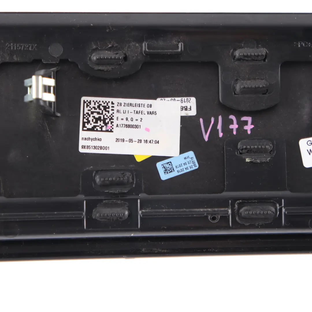 Dashboard Trim Cover Panel Dash Interior Aluminium to Mercedes W177 with Part number A1776800301 Mercedes W177 Dashboard Trim Cover Panel Dash Interior Aluminium - SKU rhd-A1776800301 - Part number A1776800301