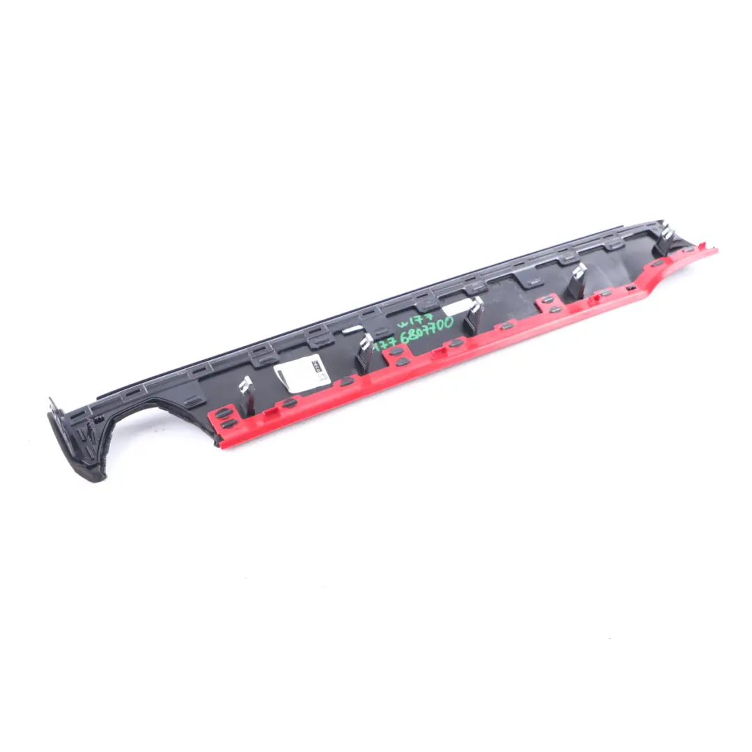 Dashboard Trim Strip Passanger Side Left N/S Black With Red Accent to Mercedes W177 with Part number A1776807700 Mercedes W177 Dashboard Trim Strip Passanger Side Left N/S Black With Red Accent - SKU rhd-A1776807700 - Part number A1776807700