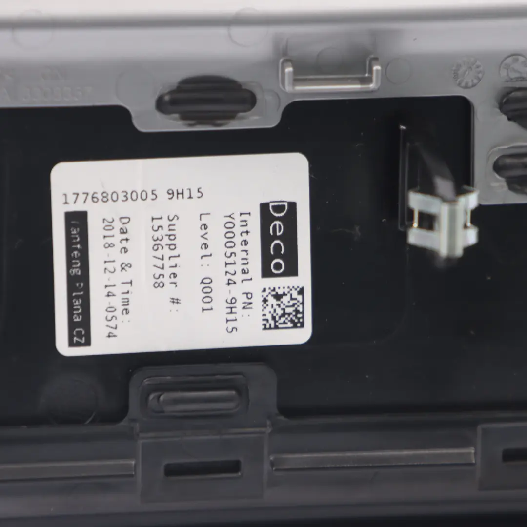 Dashboard Trim Strip Passanger Side Left N/S Black to Mercedes W177 with Part number A1776809102 Mercedes W177 Dashboard Trim Strip Passanger Side Left N/S Black - SKU rhd-A1776809102 - Part number A1776809102