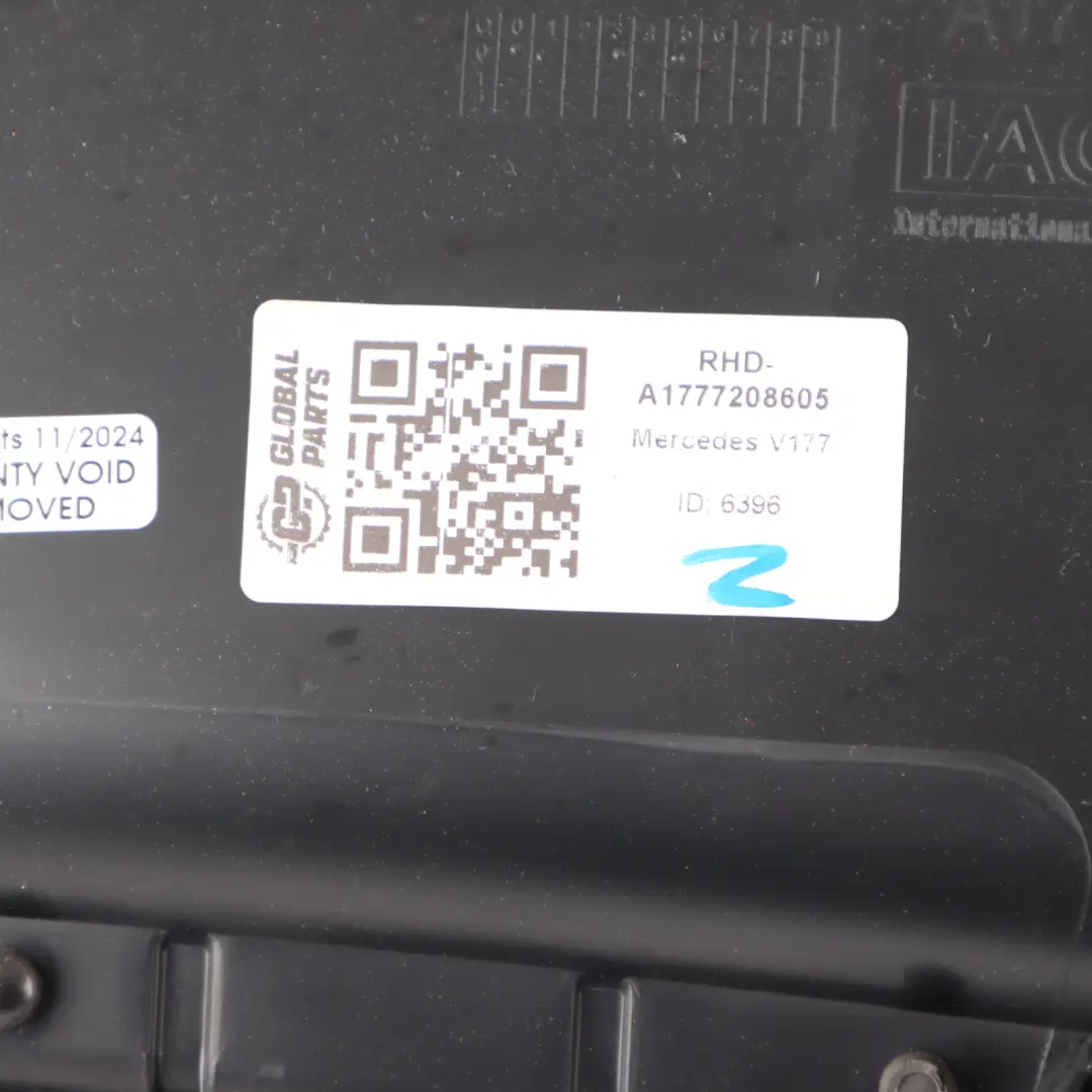 Door Card Trim Panel Front Right O/S Panel Black to Mercedes V177 with Part number A1777208605 Mercedes V177 Door Card Trim Panel Front Right O/S Panel Black - SKU RHD-A1777208605 - Part number A1777208605