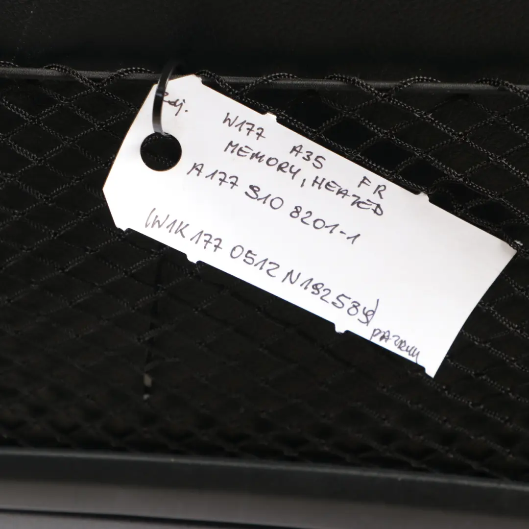 Front Seat Mercedes C118 W177 Right O/S Heated Memory Interior Leather Black - SKU A1779108201-1 - Part number A1779108201