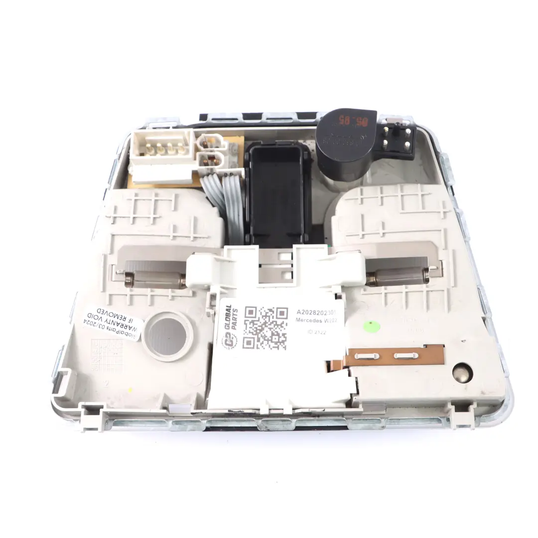 Mercedes W202 Roof Light Interior Front Reading Lamp Switch Panel - SKU rhd-A2028202301 - Part number A2028202301