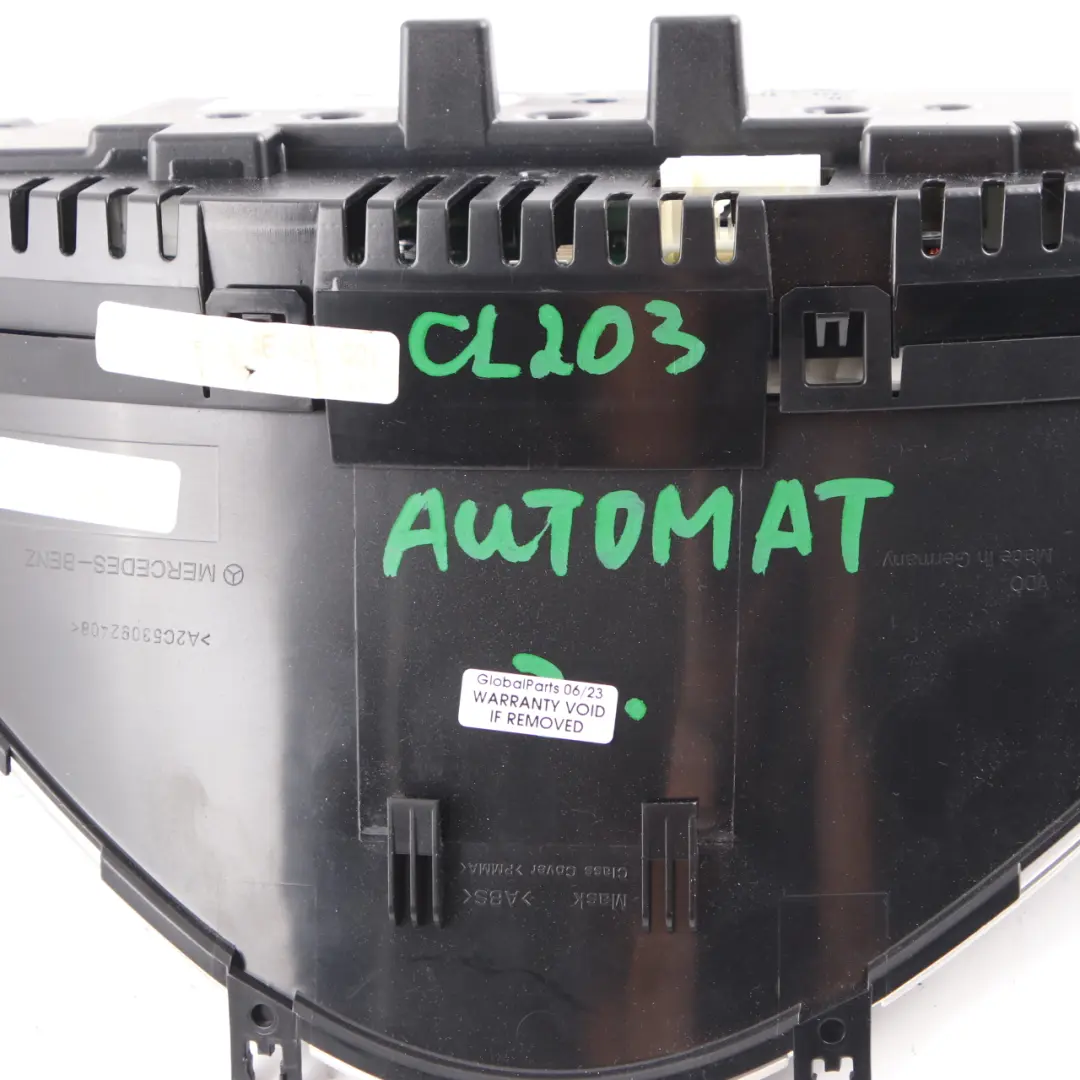 Mercedes W203 Petrol Instrument Cluster Speedo Clocks Automatic - SKU rhd-A2035404648 - Part number A2035404648