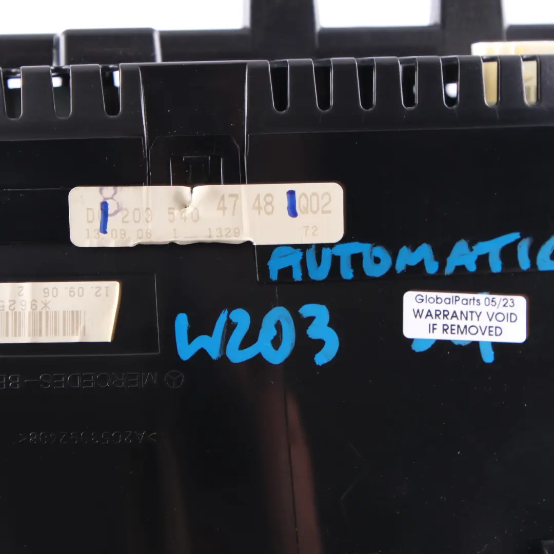 Instrument Cluster Speedo Clocks Automatic A2035404738 to Mercedes W203 Petrol with Part number A2035404748 Mercedes W203 Petrol Instrument Cluster Speedo Clocks Automatic A2035404738 - SKU rhd-A2035404748 - Part number A2035404748