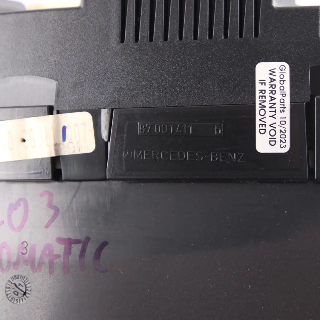 Instrument Cluster Speedo Clocks Automatic to Mercedes W203 Petrol with Part number A2035406311 Mercedes W203 Petrol Instrument Cluster Speedo Clocks Automatic - SKU rhd-A2035406311 - Part number A2035406311