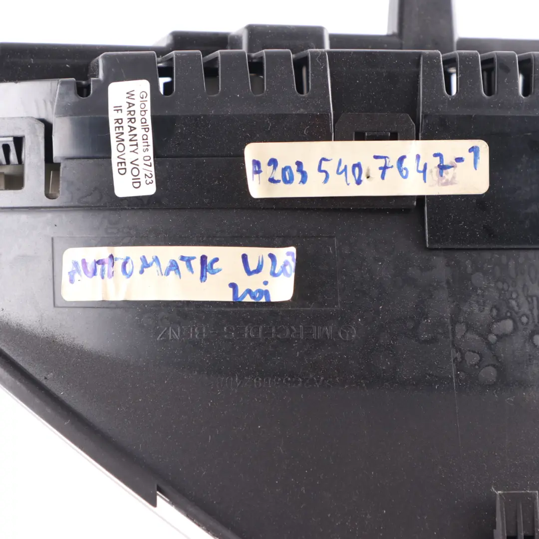 Instrument Cluster Speedo Clocks Automatic to Mercedes W203 Diesel with Part number A2035407647 Mercedes W203 Diesel Instrument Cluster Speedo Clocks Automatic - SKU rhd-A2035407647-1 - Part number A2035407647