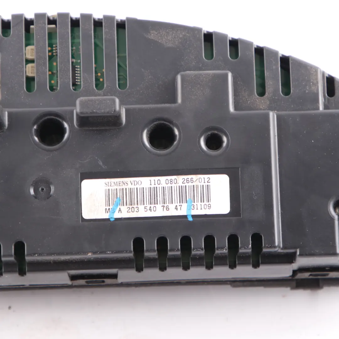 Instrument Cluster Speedo Clocks Automatic to Mercedes W203 Diesel with Part number A2035407647 Mercedes W203 Diesel Instrument Cluster Speedo Clocks Automatic - SKU rhd-A2035407647 - Part number A2035407647