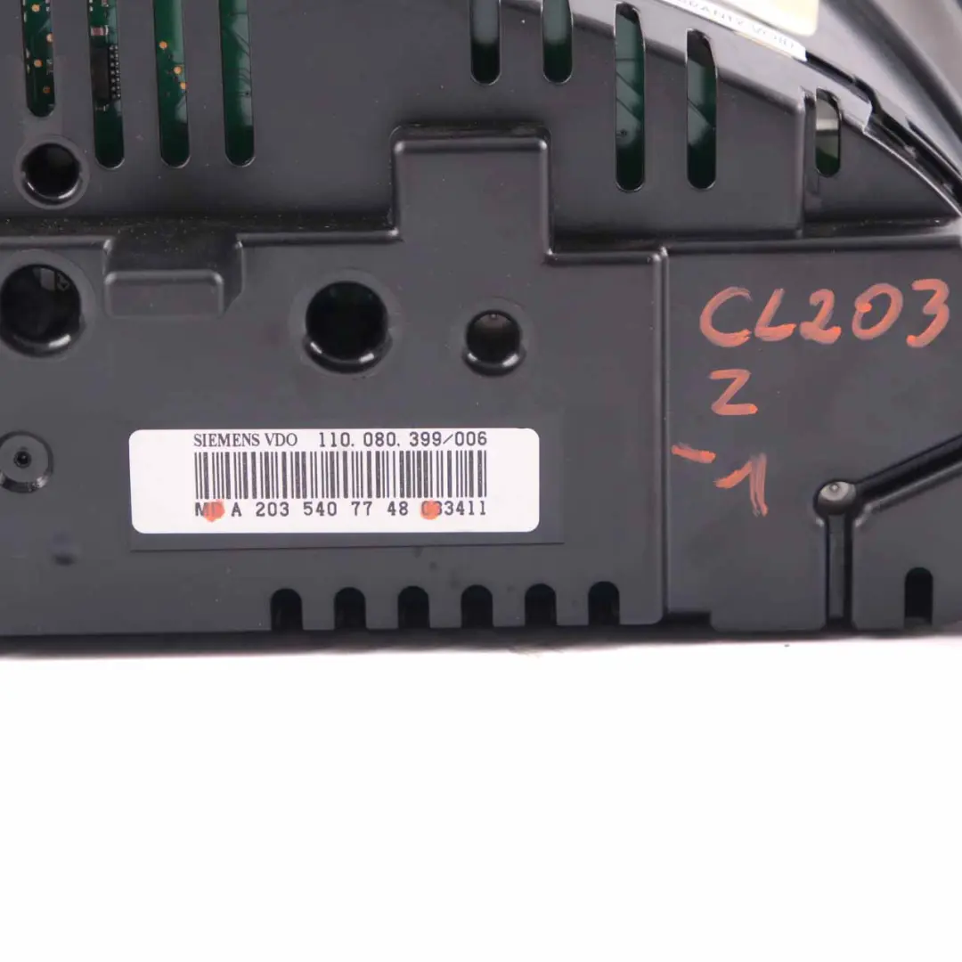 Instrument Cluster Mercedes CLC CL203 Speedo Clocks MPH Automatic - SKU rhd-A2035407748-1 - Part number A2035407748