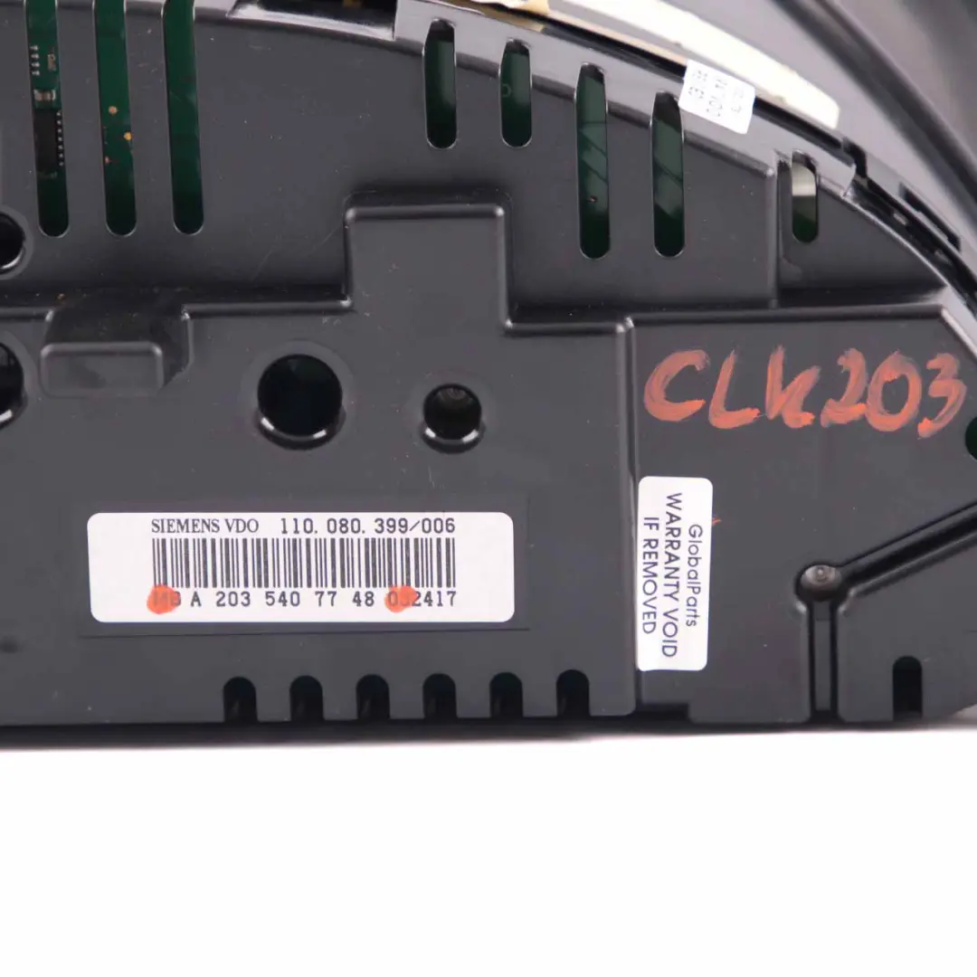 Instrument Cluster Mercedes CLC CL203 Speedo Clocks MPH Automatic to with Part number A2035407748 Instrument Cluster Mercedes CLC CL203 Speedo Clocks MPH Automatic - SKU rhd-A2035407748 - Part number A2035407748