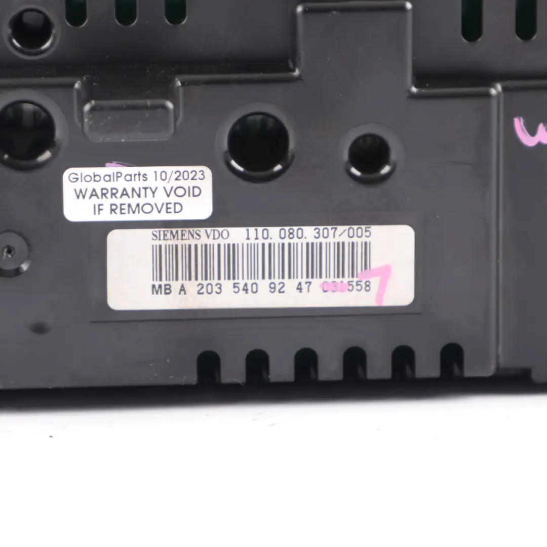 Instrument Cluster Speedo Clocks Automatic to Mercedes W203 Diesel with Part number A2035409247 Mercedes W203 Diesel Instrument Cluster Speedo Clocks Automatic - SKU rhd-A2035409247-1 - Part number A2035409247