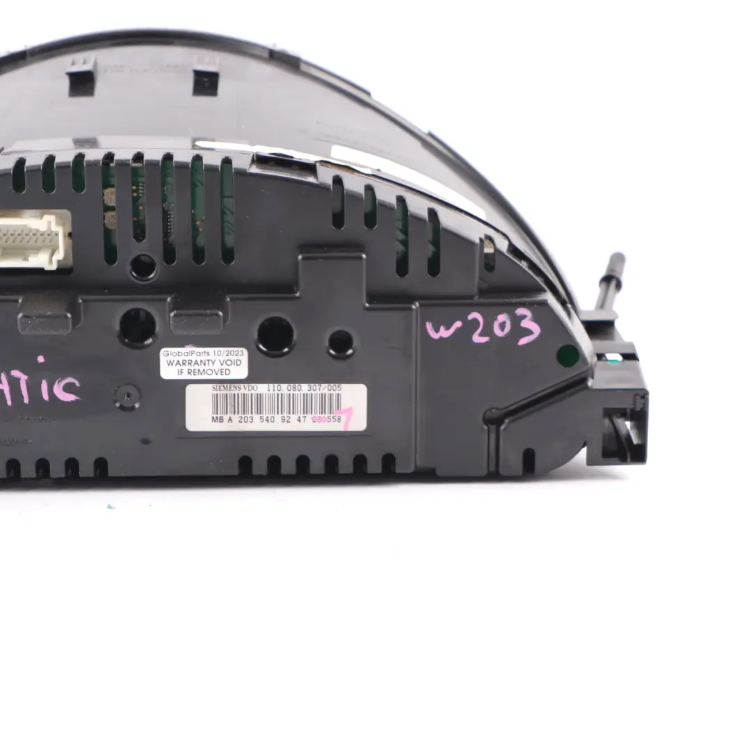 Instrument Cluster Speedo Clocks Automatic to Mercedes W203 Diesel with Part number A2035409247 Mercedes W203 Diesel Instrument Cluster Speedo Clocks Automatic - SKU rhd-A2035409247-1 - Part number A2035409247