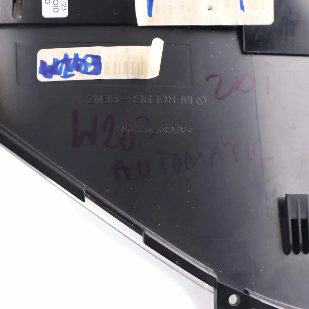 Instrument Cluster Speedo Clocks Automatic to Mercedes W203 Diesel with Part number A2035409247 Mercedes W203 Diesel Instrument Cluster Speedo Clocks Automatic - SKU rhd-A2035409247 - Part number A2035409247