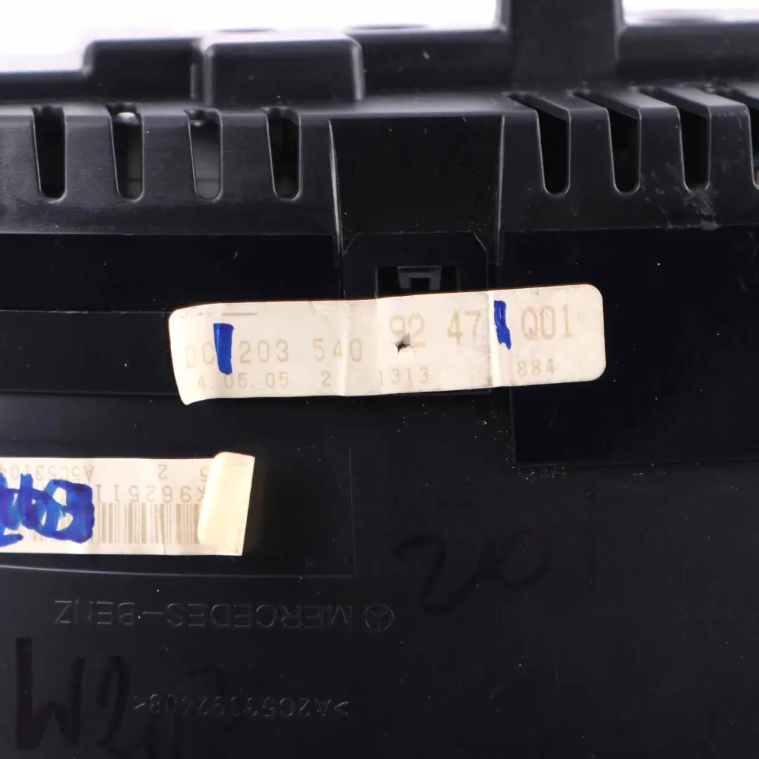 Instrument Cluster Speedo Clocks Automatic to Mercedes W203 Diesel with Part number A2035409247 Mercedes W203 Diesel Instrument Cluster Speedo Clocks Automatic - SKU rhd-A2035409247 - Part number A2035409247