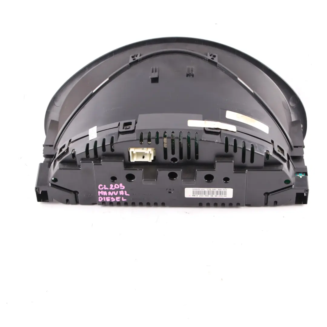 Instrument Cluster Mercedes CL203 Speedo Clocks MPH Manual Diesel to with Part number A2035409848 Instrument Cluster Mercedes CL203 Speedo Clocks MPH Manual Diesel - SKU rhd-A2035409848 - Part number A2035409848