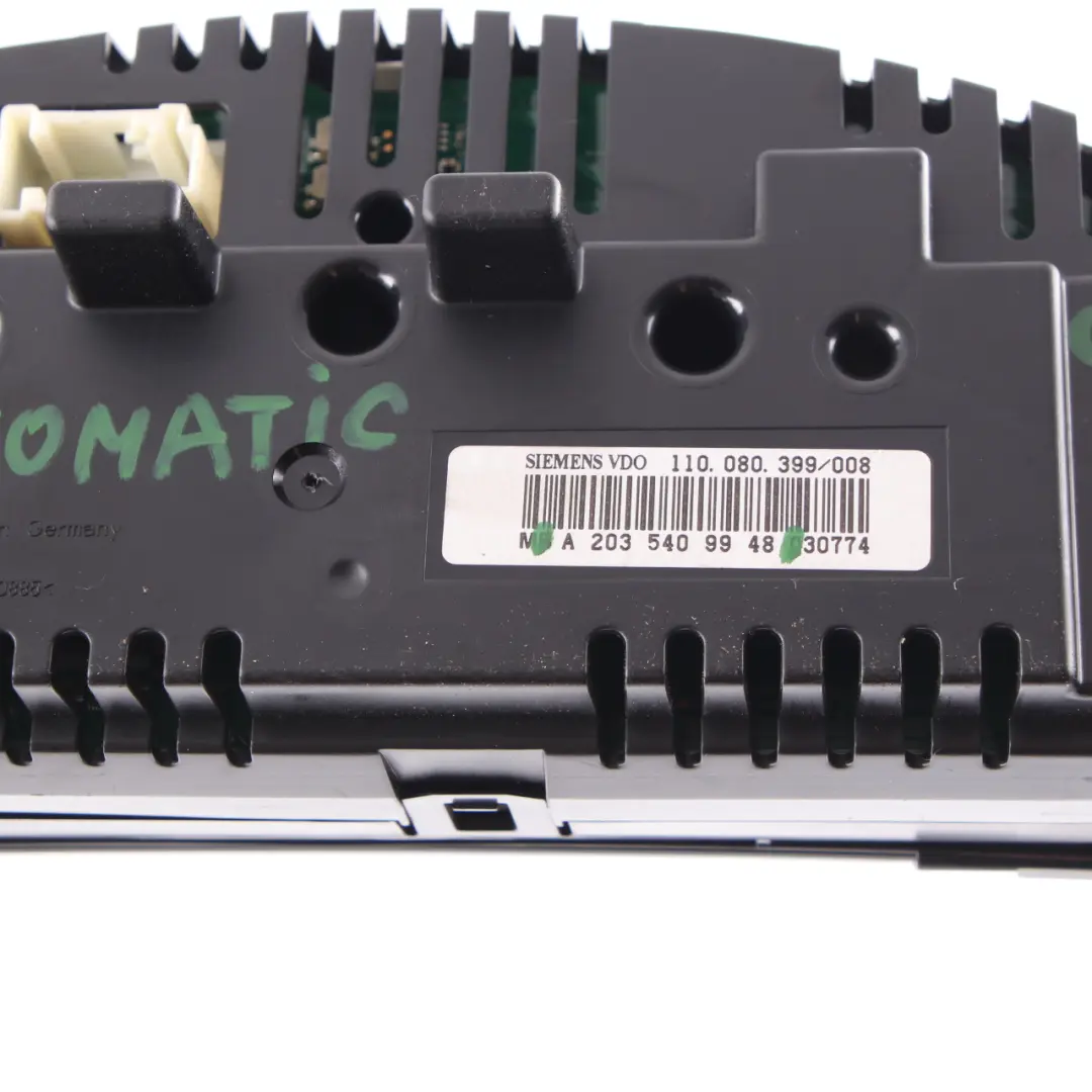 Instrument Cluster Speedo Clocks Automatic to Mercedes CLC CL203 Diesel with Part number A2035409948 Mercedes CLC CL203 Diesel Instrument Cluster Speedo Clocks Automatic - SKU rhd-A2035409948 - Part number A2035409948