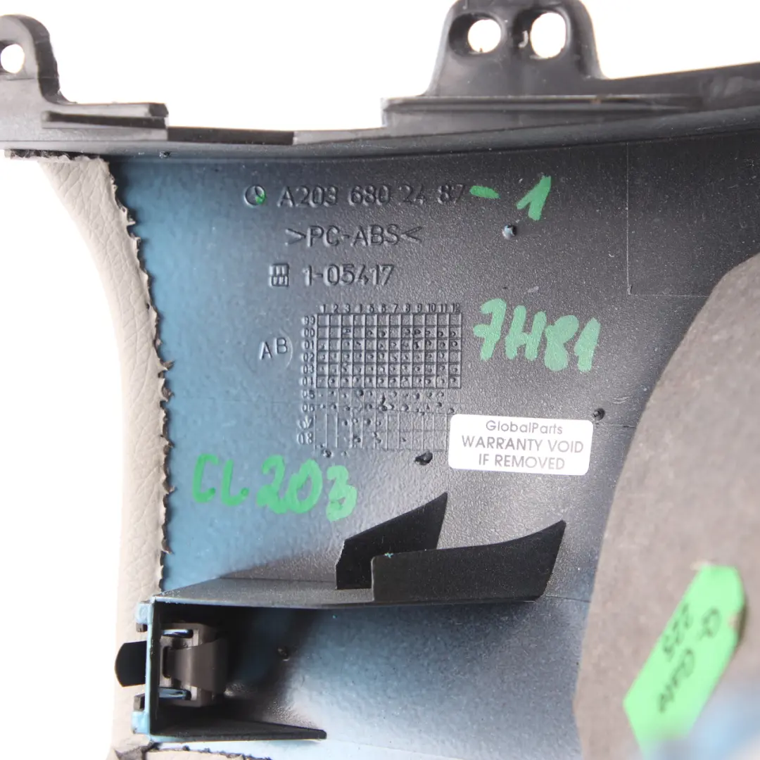 Steering Column Cover Under Dashboard Trim Grey to Mercedes CL203 with Part number A2036802487 Mercedes CL203 Steering Column Cover Under Dashboard Trim Grey - SKU rhd-A2036802487-1 - Part number A2036802487