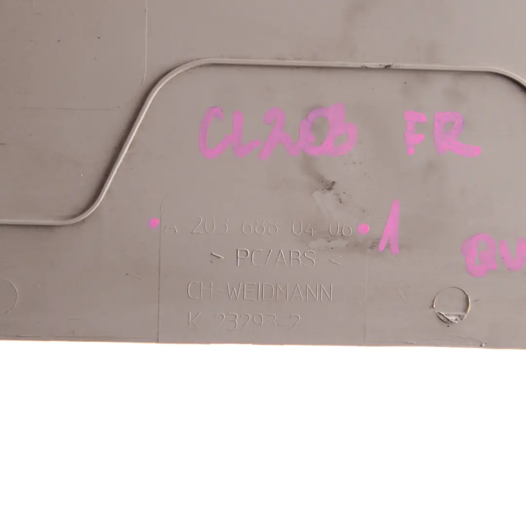 Mercedes W203 Lateral Panel Footwell Cover Front Right O/S Quartz - SKU rhd-A2036880406-1 - Part number A2036880406