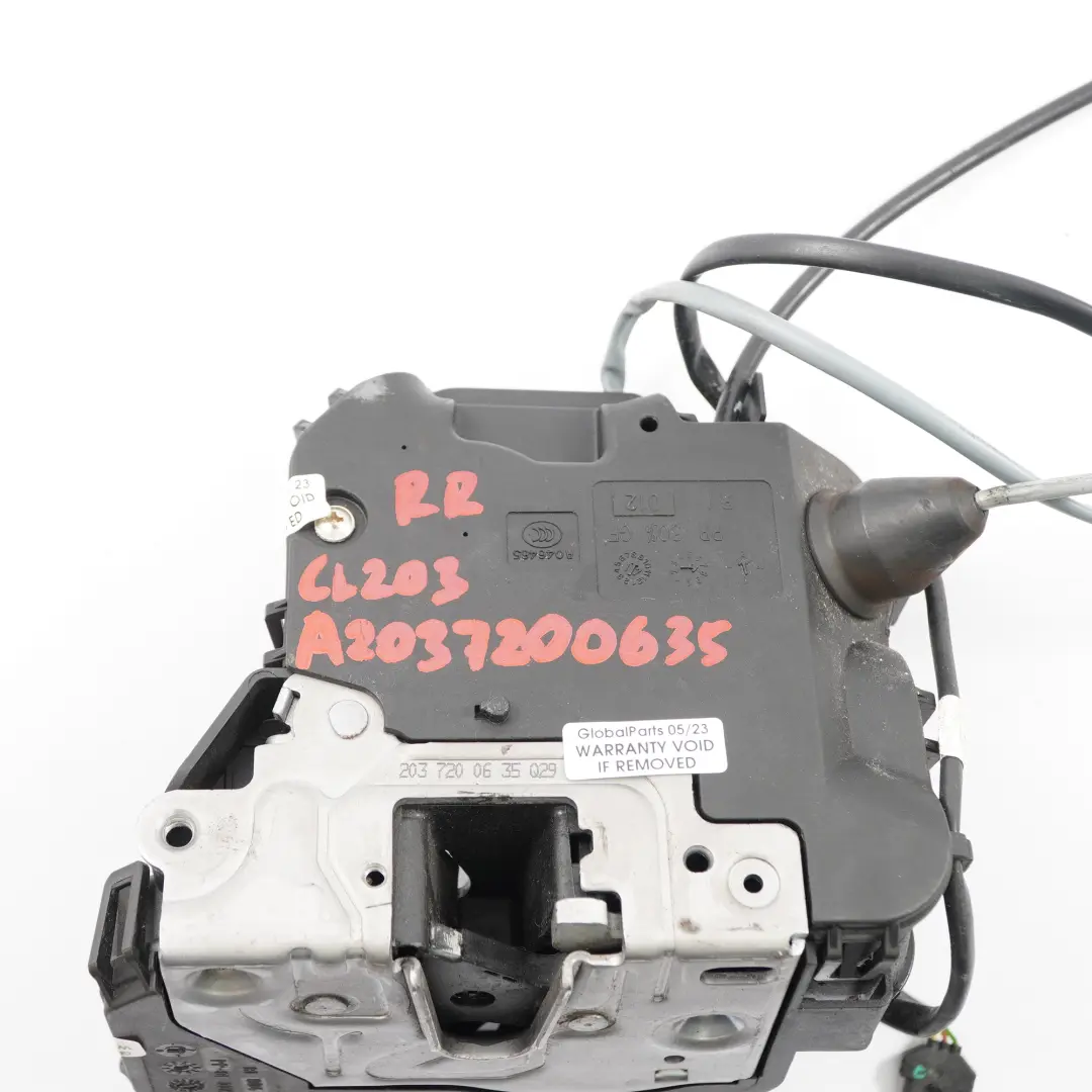 Door Lock Front Right O/S Latch Catch Actuator to Mercedes CLC CL203 with Part number A2037200635 Mercedes CLC CL203 Door Lock Front Right O/S Latch Catch Actuator - SKU rhd-A2037200635 - Part number A2037200635